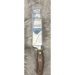 Chicago Cutlery Signature Edge 7.75" Santoku Knife with a walnut handle